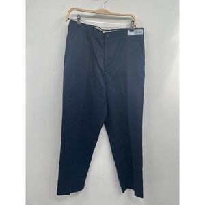 Cintas Comfort Flex Pants Men's 32 Navy Cotton Blend Straight Leg Classic NWOT